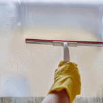 how to get water stains off glass
